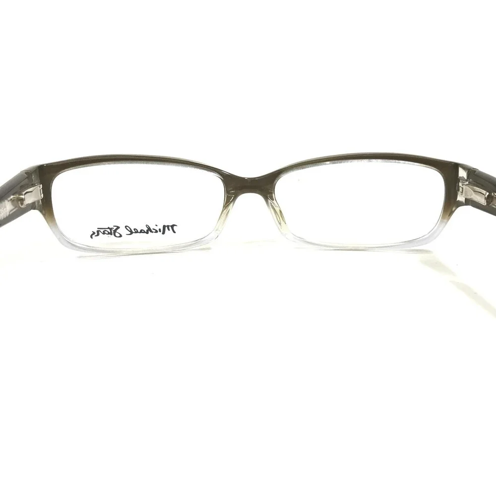 Michael Stars Eyeglasses Frames Chameleon Clove Green Clear Rectangle 53-15-135